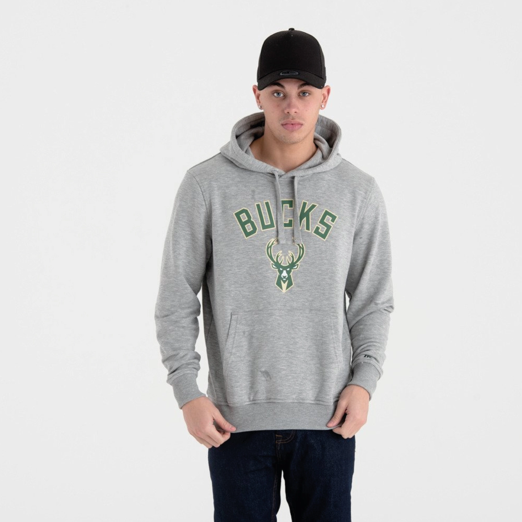 Milwaukee Bucks Hoody Grå