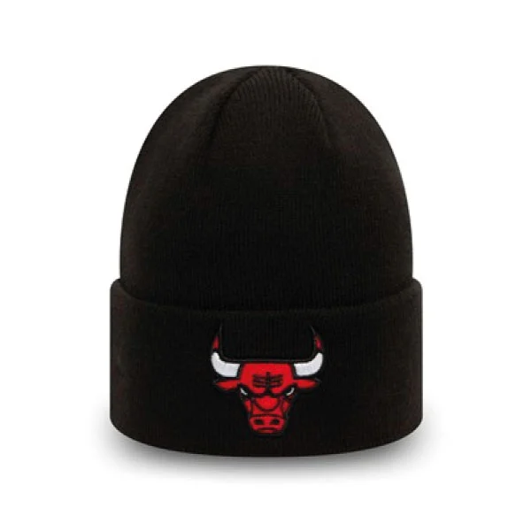 New Era Chicago Bulls Essential Black Cuff Beanie