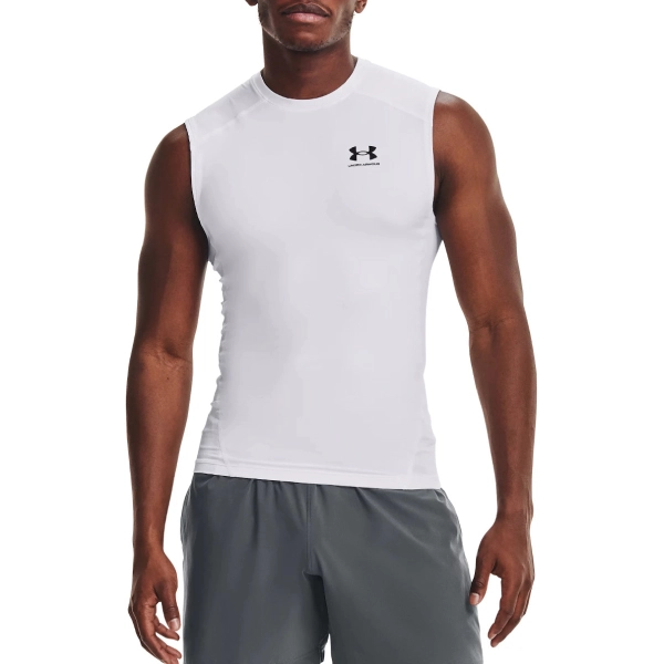 Under Armour Heatgear Top Utan Ärm Vit