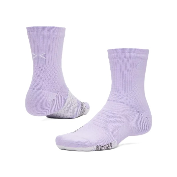 Under Armour Curry Sock Mid Plommon