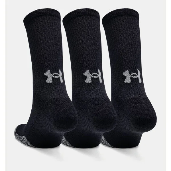 Under Armour Basketstrumpa Crew 3-Pack Svart