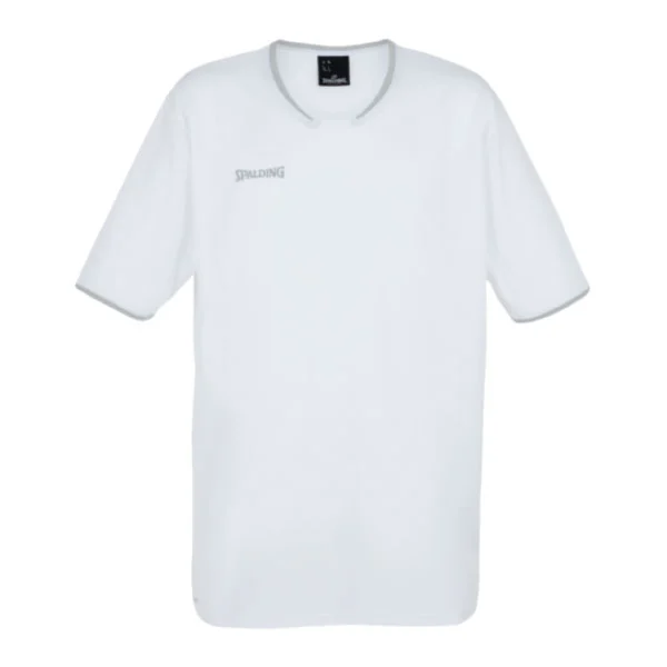 Spalding Move Shootingshirt Kort Ärm Vit/Silver