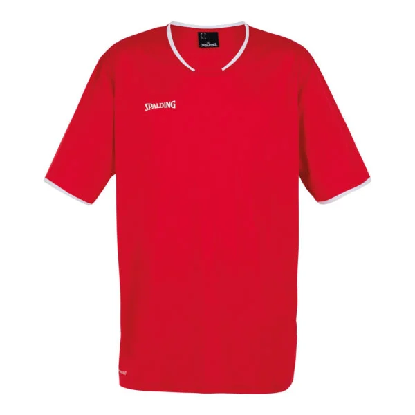 Spalding Move Shootingshirt Kort Ärm Röd/Vit