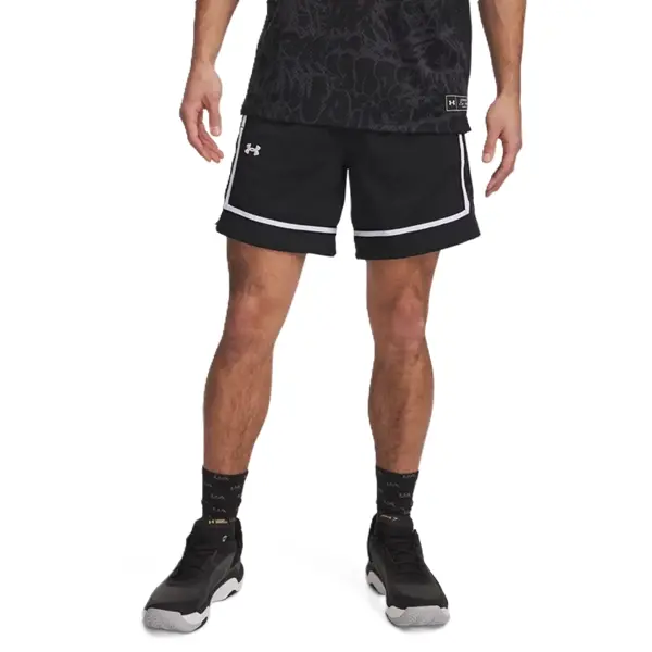 Under Armour 7" Mesh Basketball Shorts Svart/Vit