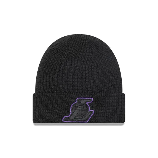New Era LA Lakers Colour Pop Black Cuff Beanie