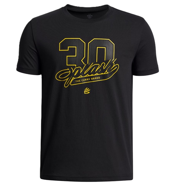 Under Armour Curry Splash Wdmrk Tee Jr Svart