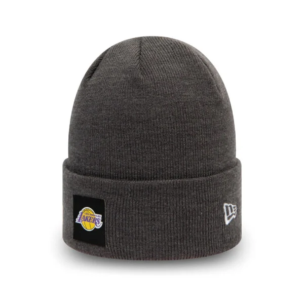 New Era LA Lakers Team Logo Grey Cuff Beanie