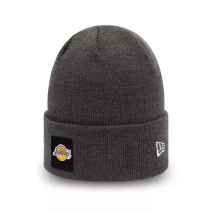 New Era LA Lakers Team Logo Grey Cuff Beanie