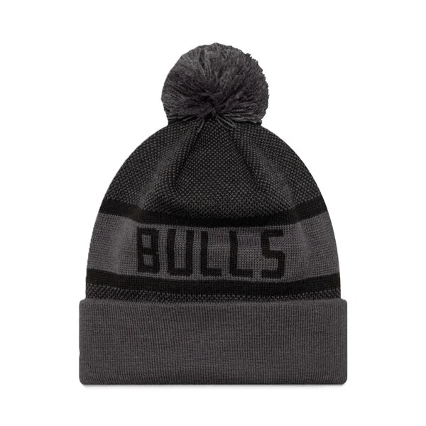 New Era Chicago Bulls Bobble Beanie Svart/Grå