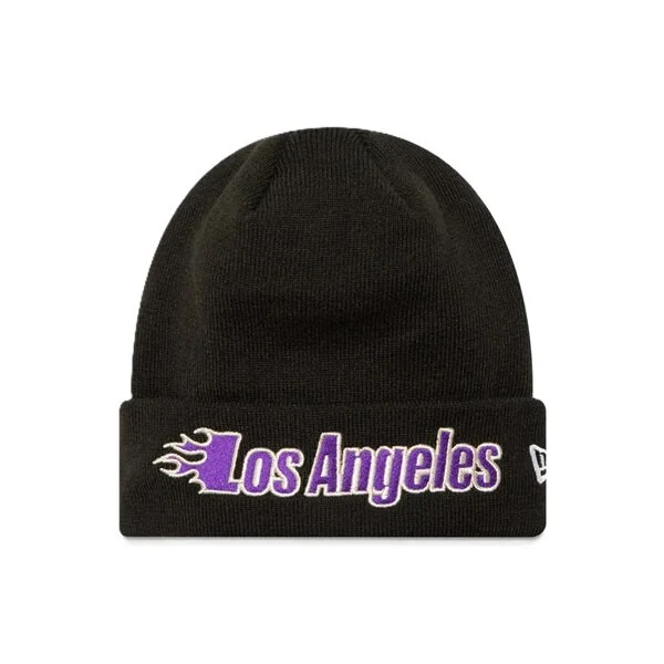 New Era LA Lakers Cuffed Beanie Svart