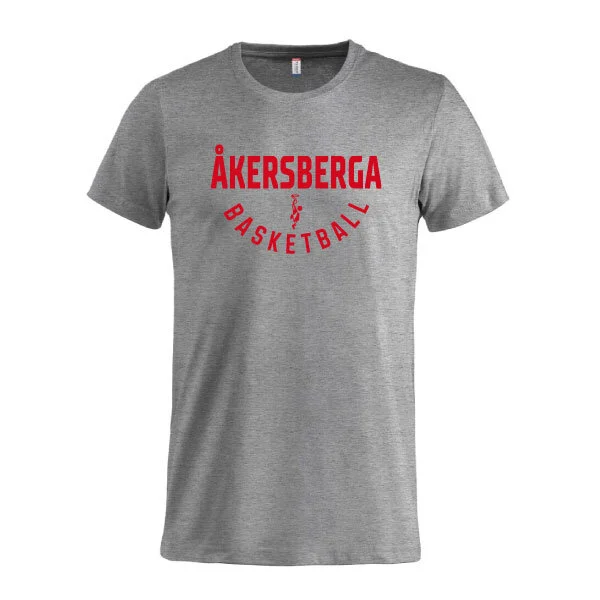 Åkersberga Basketball Tee Gråmelerad