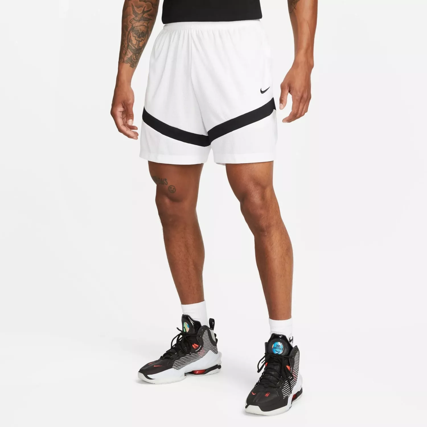 Nike ICON 6 Tums Shorts Vita/Svart