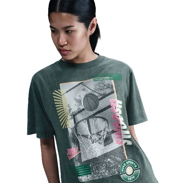Nike Wmns Swoosh Tee Vintage Green
