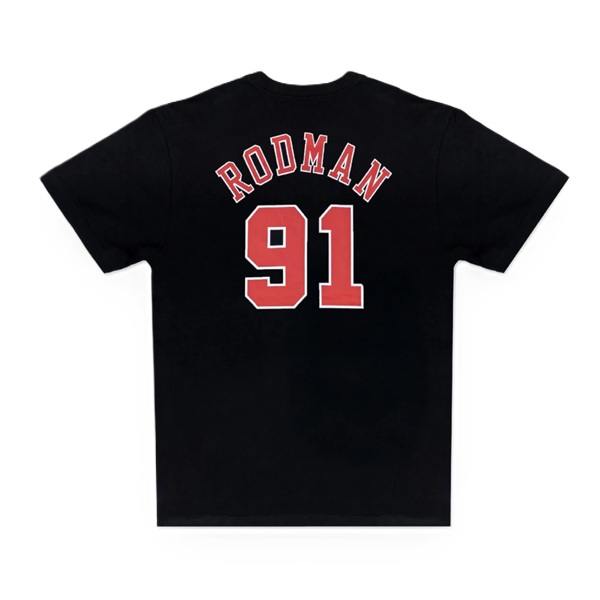 Name & Number Tee Dennis Rodman Chicago Bulls