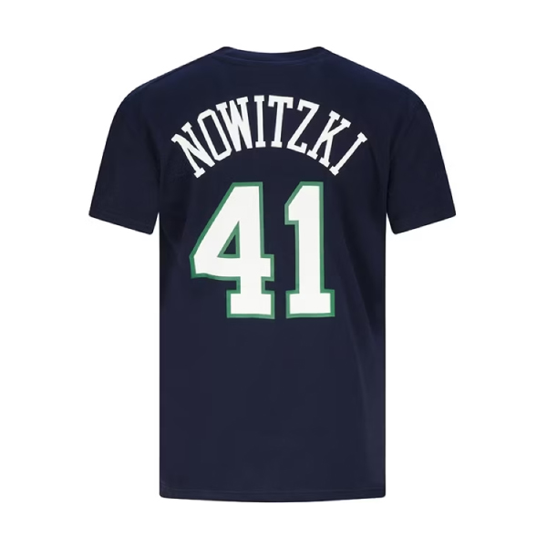 Name & Number Tee Dirk Nowitzki Dallas Mavericks