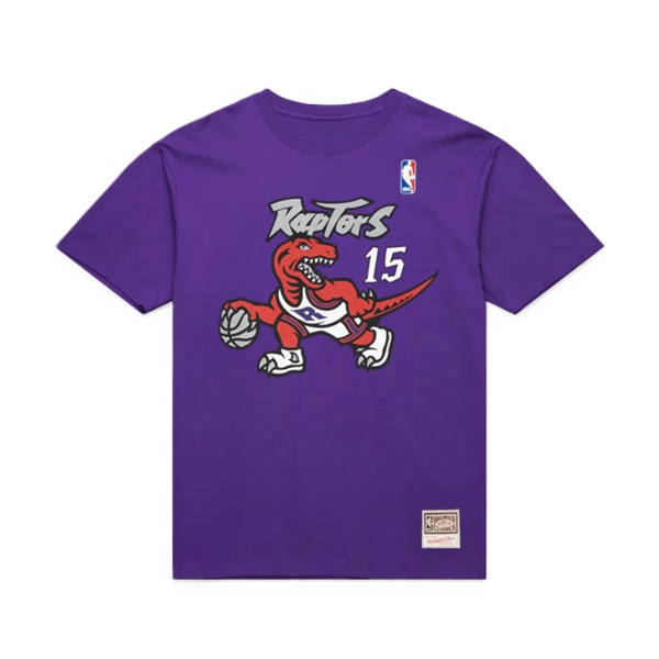 Name & Number Tee Vince Carter Toronto Raptors