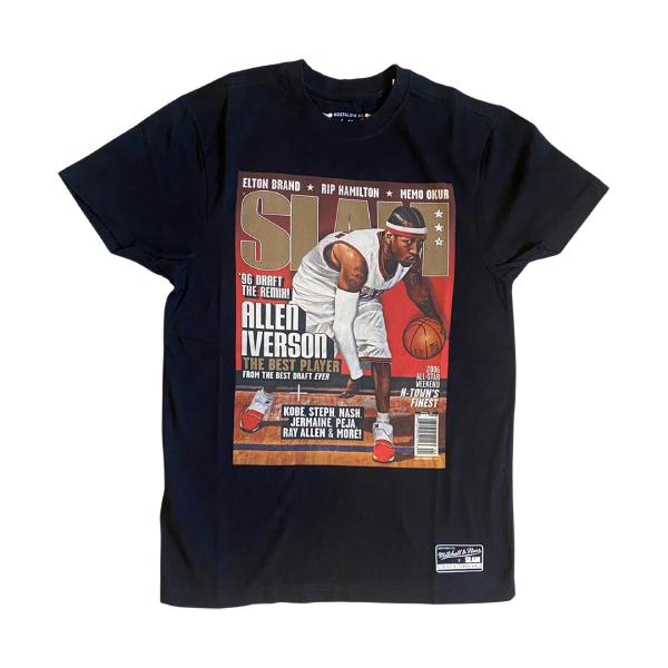 NBA Slam Tee Philadelphia 76ers Allen Iverson Svart