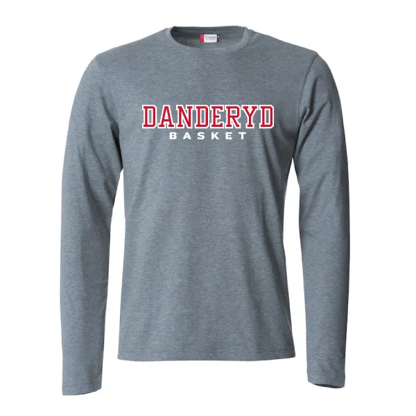 Danderyd Basket L/S Tee Gråmelerad