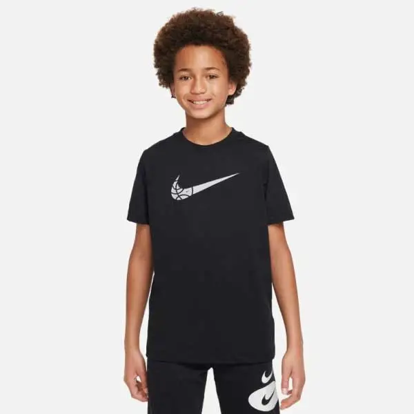 Nike Basketball Swoosh Tee Jr Svart