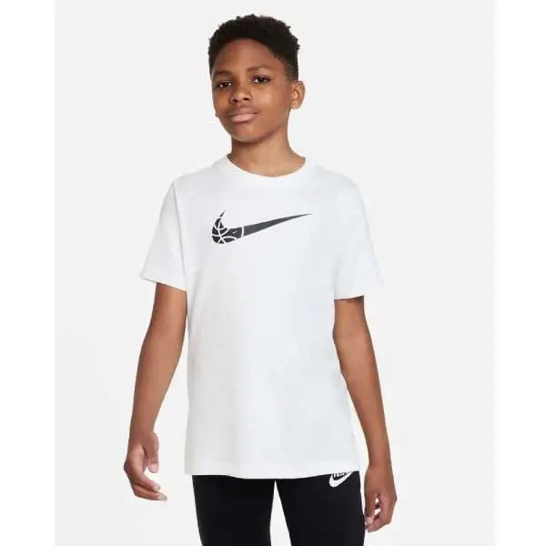 Nike Basketball Swoosh Tee Jr Vit
