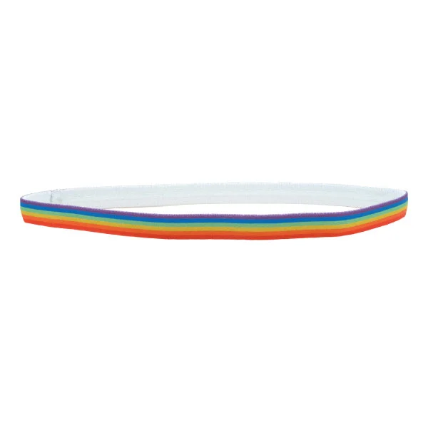 Hårband Elastiskt Rainbow 3-pack