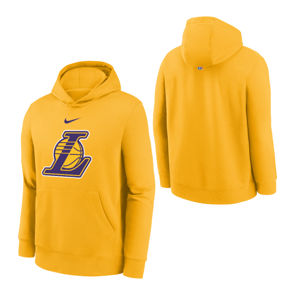 Nike LA Lakers Club Hoody Jr Gul