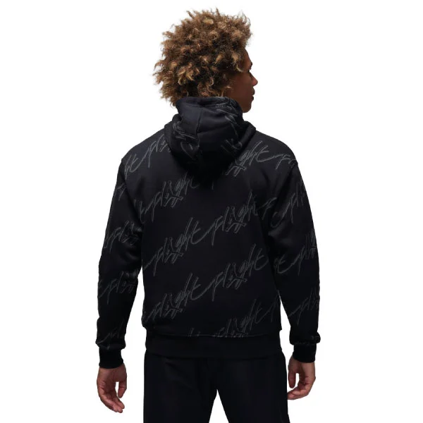 Jordan Flight All Over Print Hoody Svart