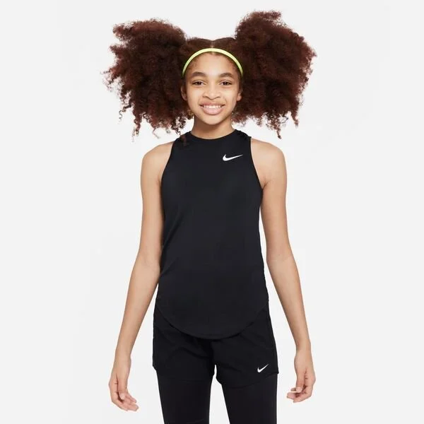 Nike Tjej Linne Dri-FIT Svart