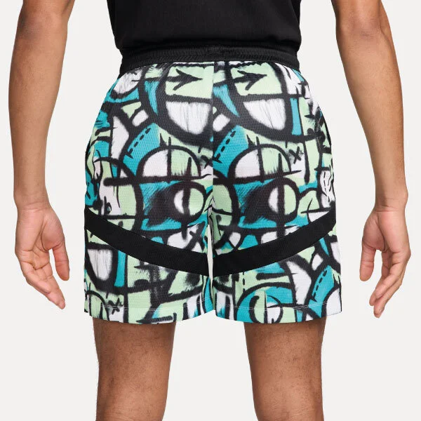 Nike DF Icon 6in Seasonal Basketshorts Vit/Grön/Svart