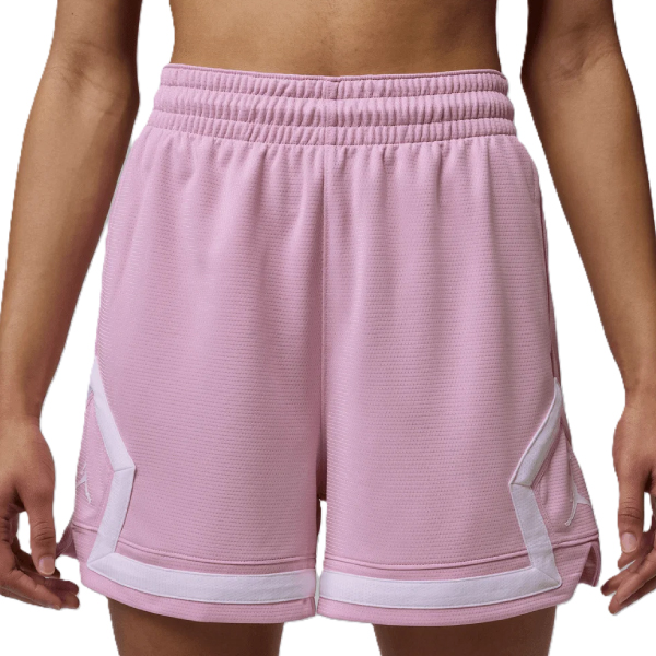 Jordan Wmns Diamond Shorts 4" - Ljusrosa/Vit