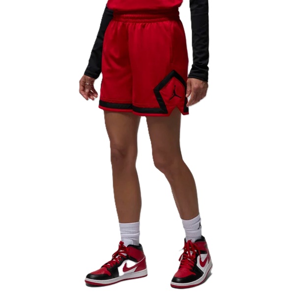 Jordan Wmns Diamond Shorts 4" - Röd/svart