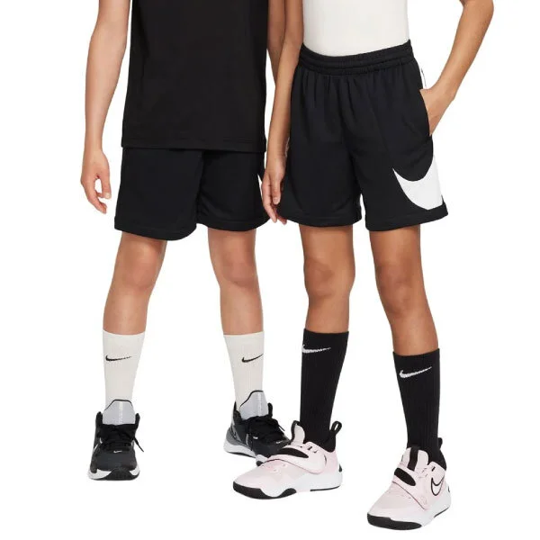Nike Dri-FIT Basketshorts Jr Svart/Vit