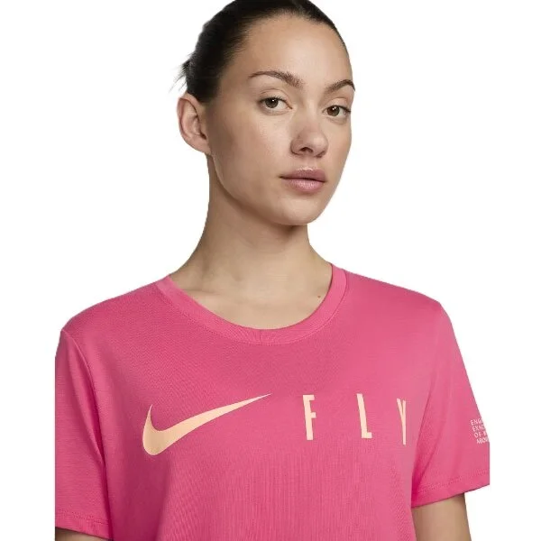 Nike Wmns Swoosh Fly Dri-FIT Tee Rosa
