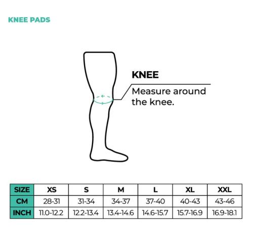 Gampatch Kneepad sizeguide