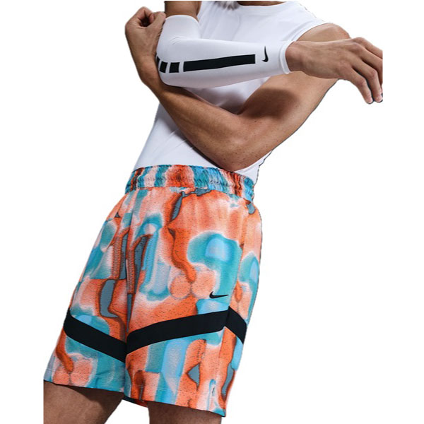 Nike All Over Print 6 Tum Shorts Washed Coral/University Blue