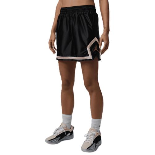 Jordan Wmns Diamond Shorts 4" - Svart/Metallic Guld