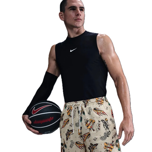 Nike All Over Print 5 Tum Mesh Shorts Light Khaki