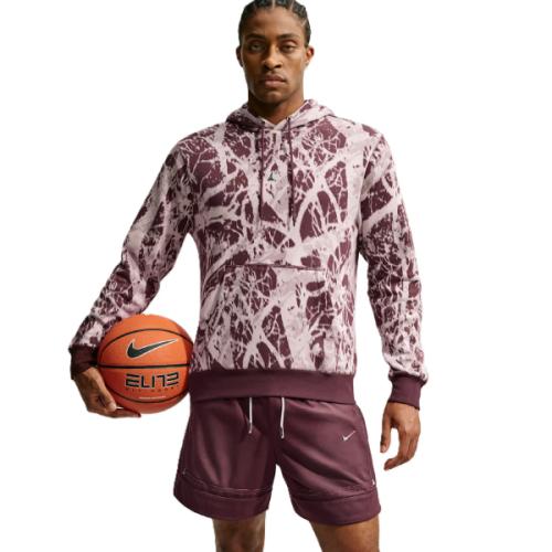Nike JA Morant All Over Print Hoody Burgundy