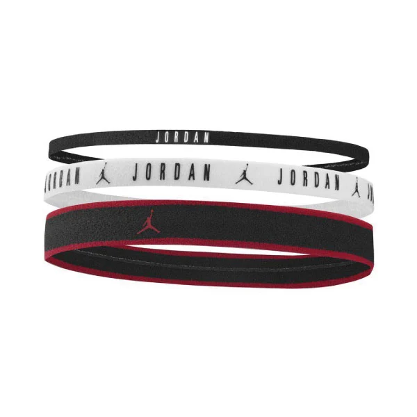 Jordan Hårband Elastic olika bredder 3-pack