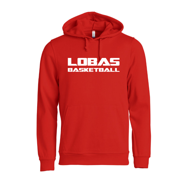 Lobas Basketball Hoody Röd
