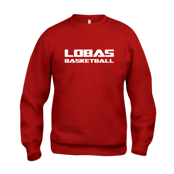 Lobas Basketball Sweatshirt Röd
