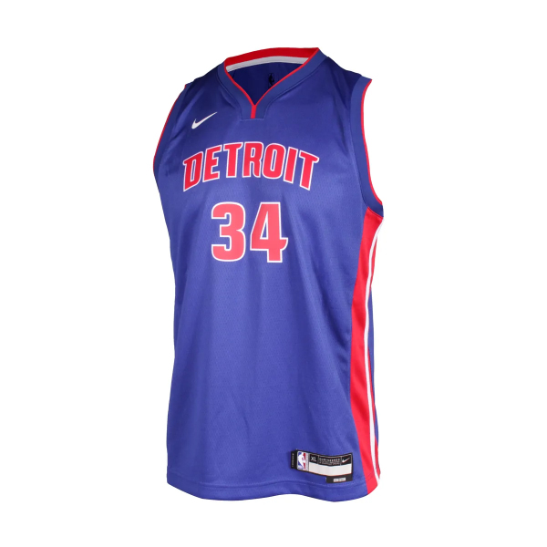 Nike Bobi Klintman Detroit Pistons Nr 34 Icon Swingman Jr
