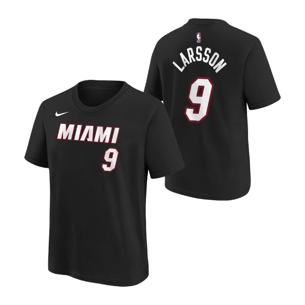 Nike Miami Heat Pelle Larsson Name & Number Tee Jr