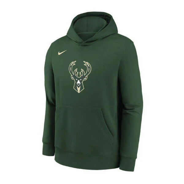 Nike NBA Milwaukee Bucks Hoody Grön Jr