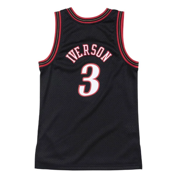 NBA Wmns Swingman Jersey Philadelpha 76ers Allen Iverson Svart