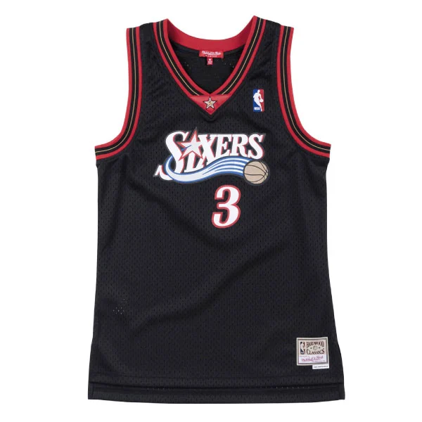 NBA Wmns Swingman Jersey Philadelpha 76ers Allen Iverson Svart