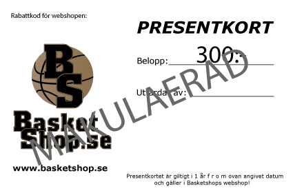 Presentkort för webshopen