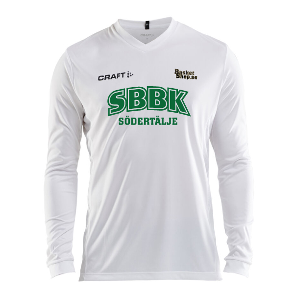 Södertälje Basket Shootingshirt Squad GO Lång Ärm Vit