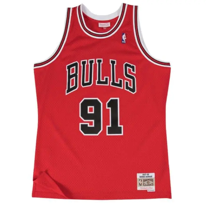 NBA Swingman Chicago Bulls Rodman Röd/Vit