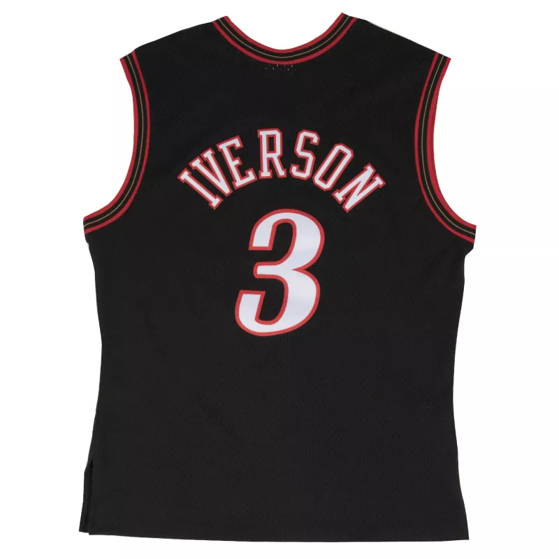 NBA Swingman Jersey Philadelphia 76ers Allen Iverson Svart